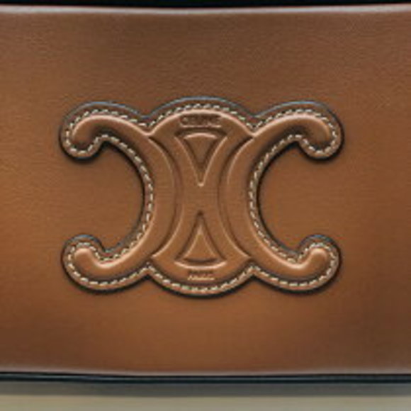 Celine Cuir Triomphe Camera Bag Tan Smooth Calf - Picture 4 of 7